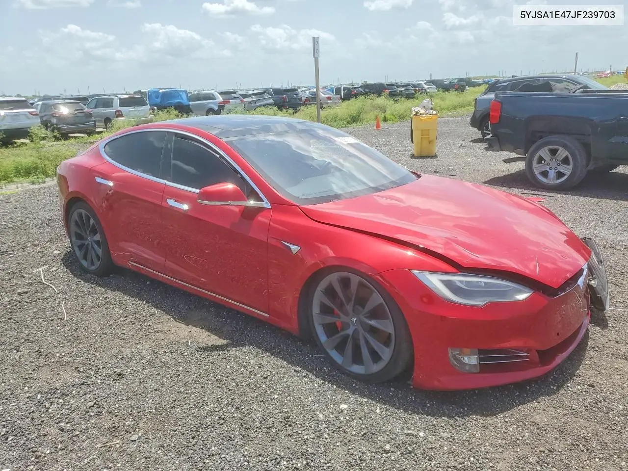 2018 Tesla Model S VIN: 5YJSA1E47JF239703 Lot: 60870116