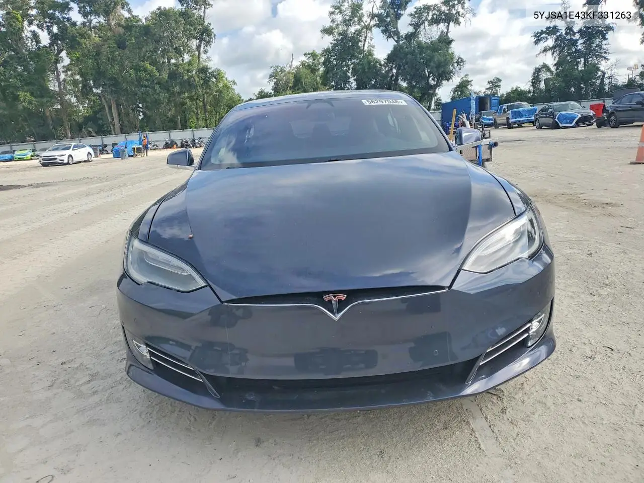 2019 Tesla Model S VIN: 5YJSA1E43KF331263 Lot: 56297046