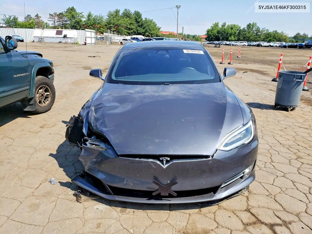 2019 Tesla Model S VIN: 5YJSA1E46KF300315 Lot: 58102836