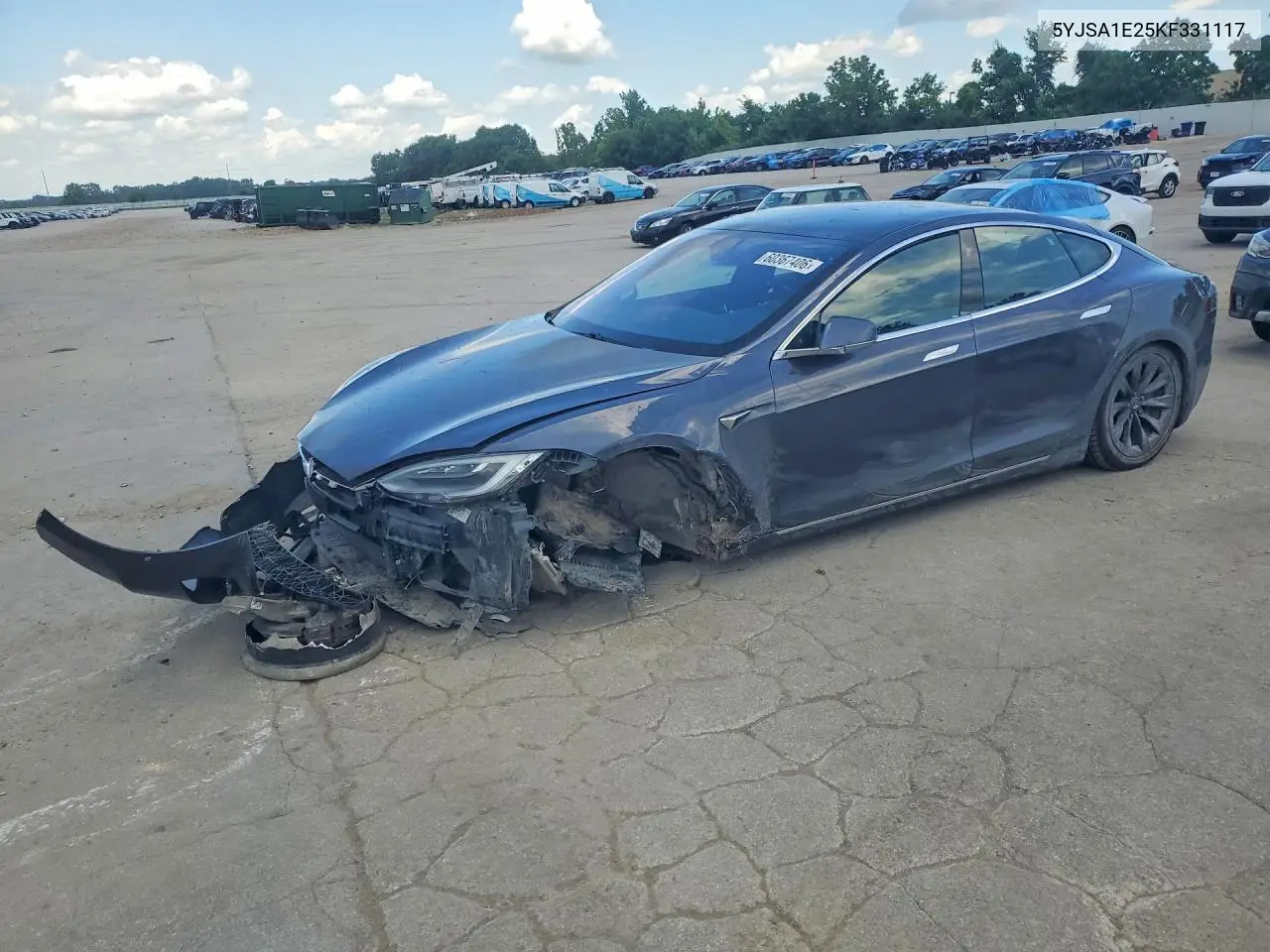 2019 Tesla Model S VIN: 5YJSA1E25KF331117 Lot: 60367406