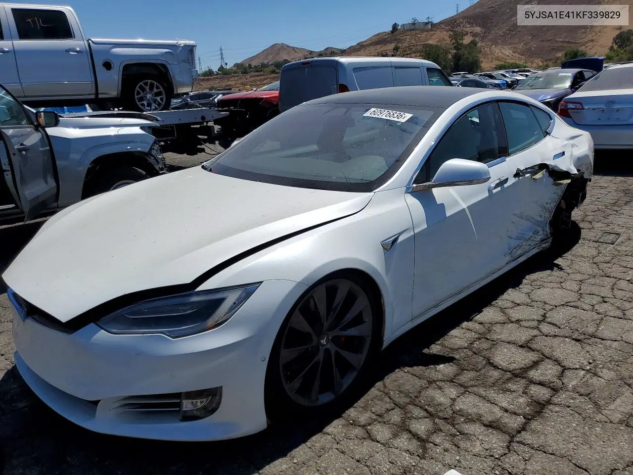 2019 Tesla Model S VIN: 5YJSA1E41KF339829 Lot: 60976836