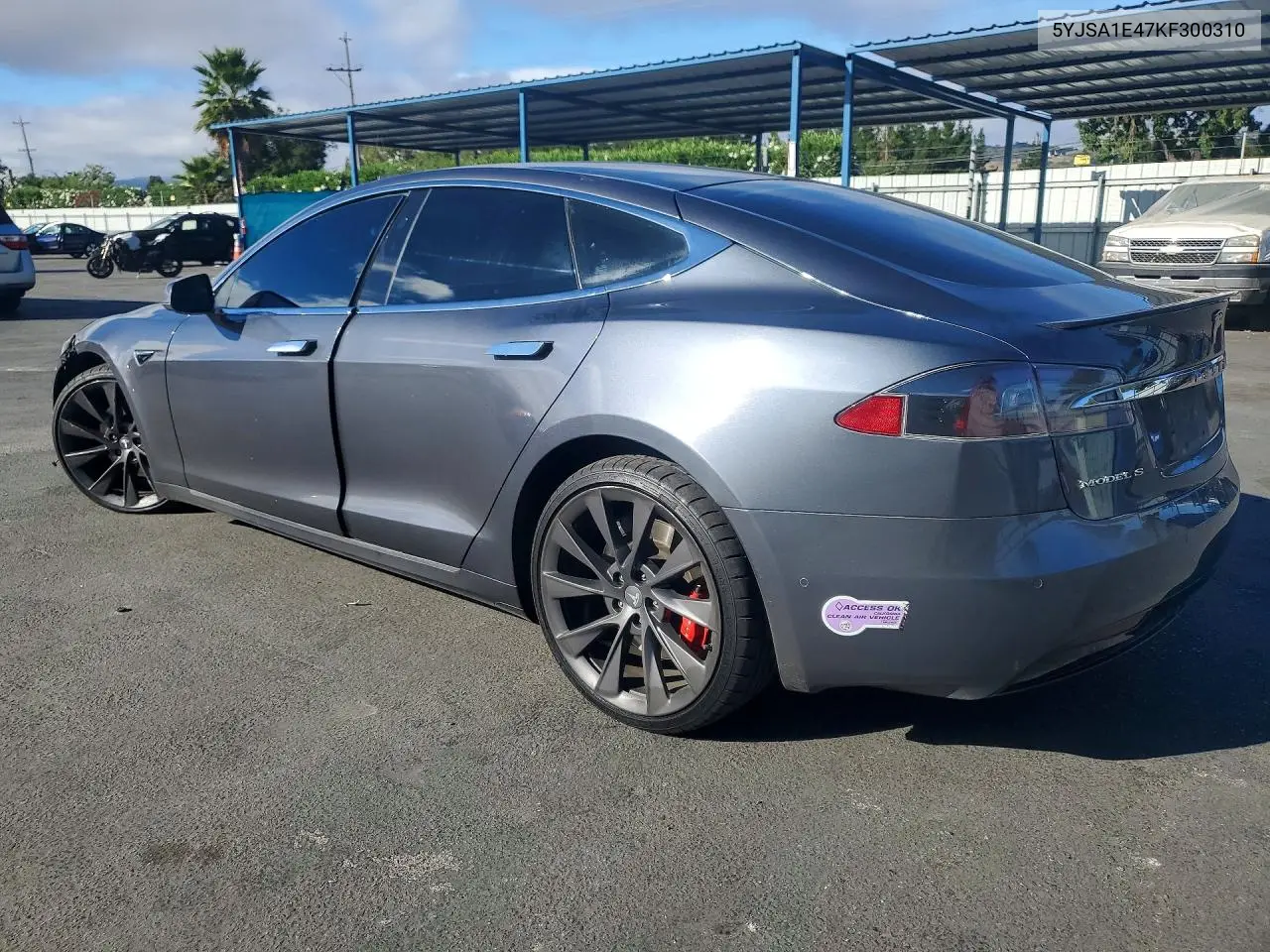 2019 Tesla Model S VIN: 5YJSA1E47KF300310 Lot: 61643146