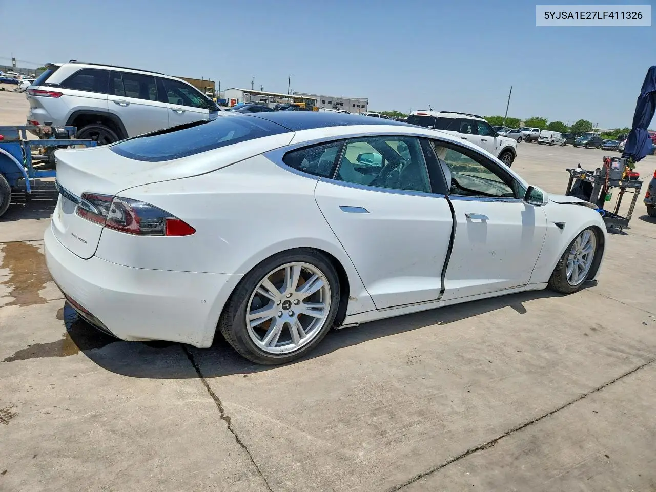 2020 Tesla Model S VIN: 5YJSA1E27LF411326 Lot: 58943736