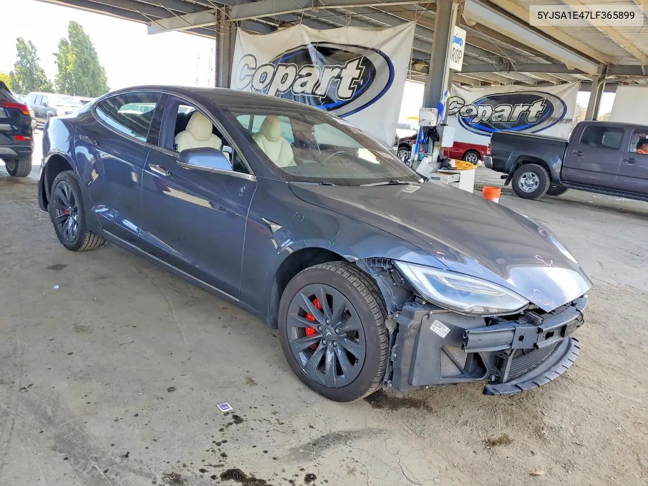 2020 Tesla Model S VIN: 5YJSA1E47LF365899 Lot: 59724696