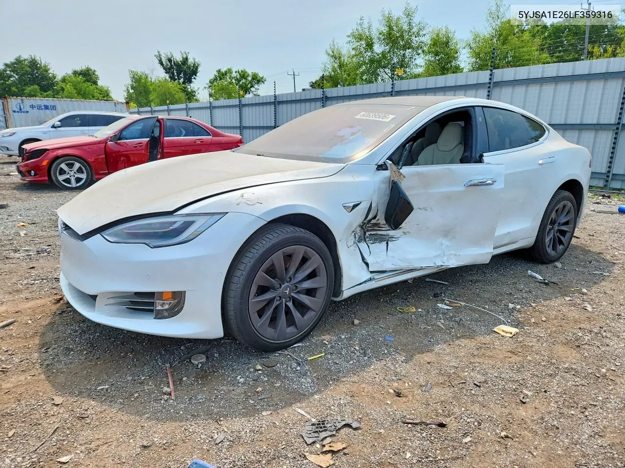 2020 Tesla Model S VIN: 5YJSA1E26LF359316 Lot: 60639506