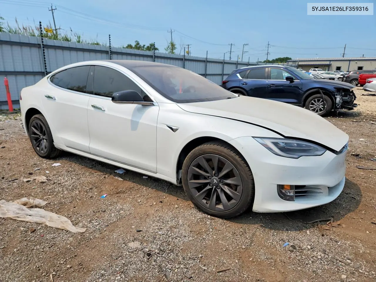 2020 Tesla Model S VIN: 5YJSA1E26LF359316 Lot: 60639506
