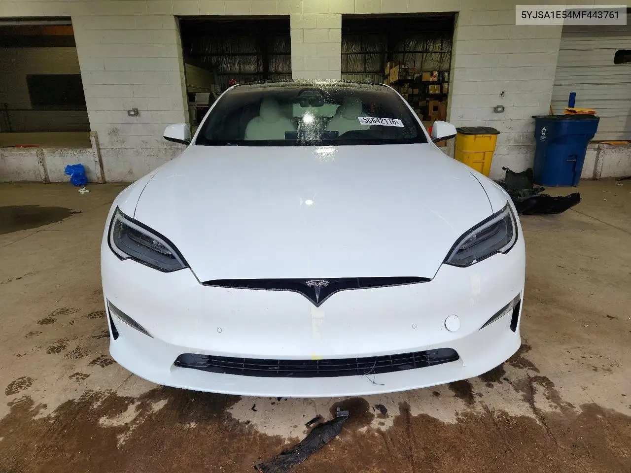 2021 Tesla Model S VIN: 5YJSA1E54MF443761 Lot: 56642116