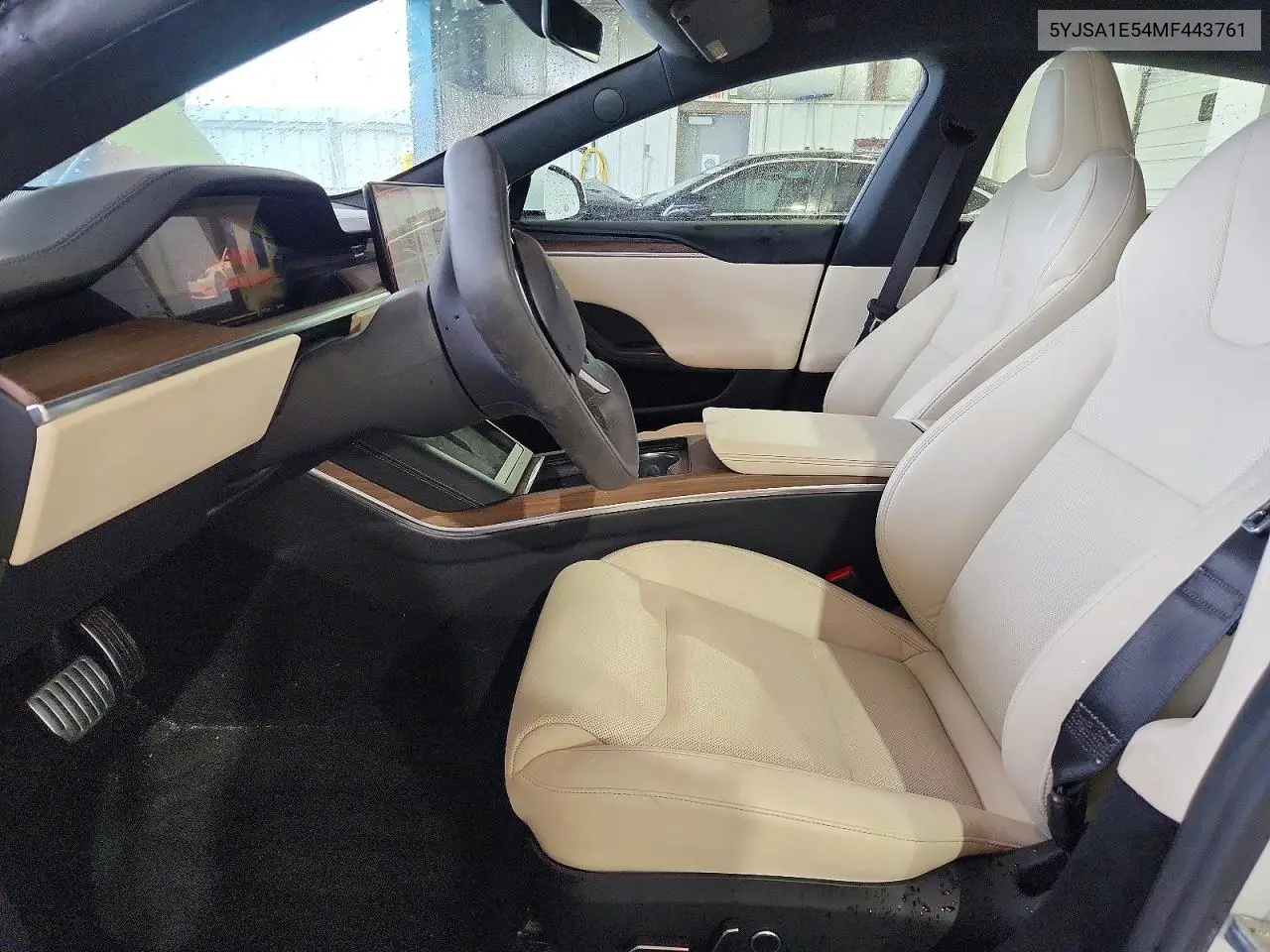 2021 Tesla Model S VIN: 5YJSA1E54MF443761 Lot: 56642116