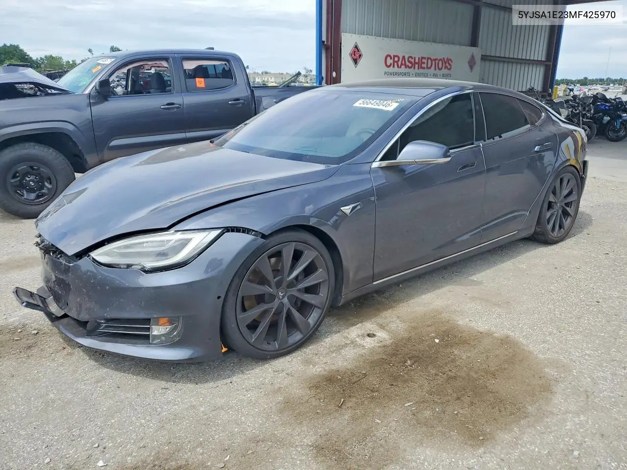 2021 Tesla Model S VIN: 5YJSA1E23MF425970 Lot: 56649046