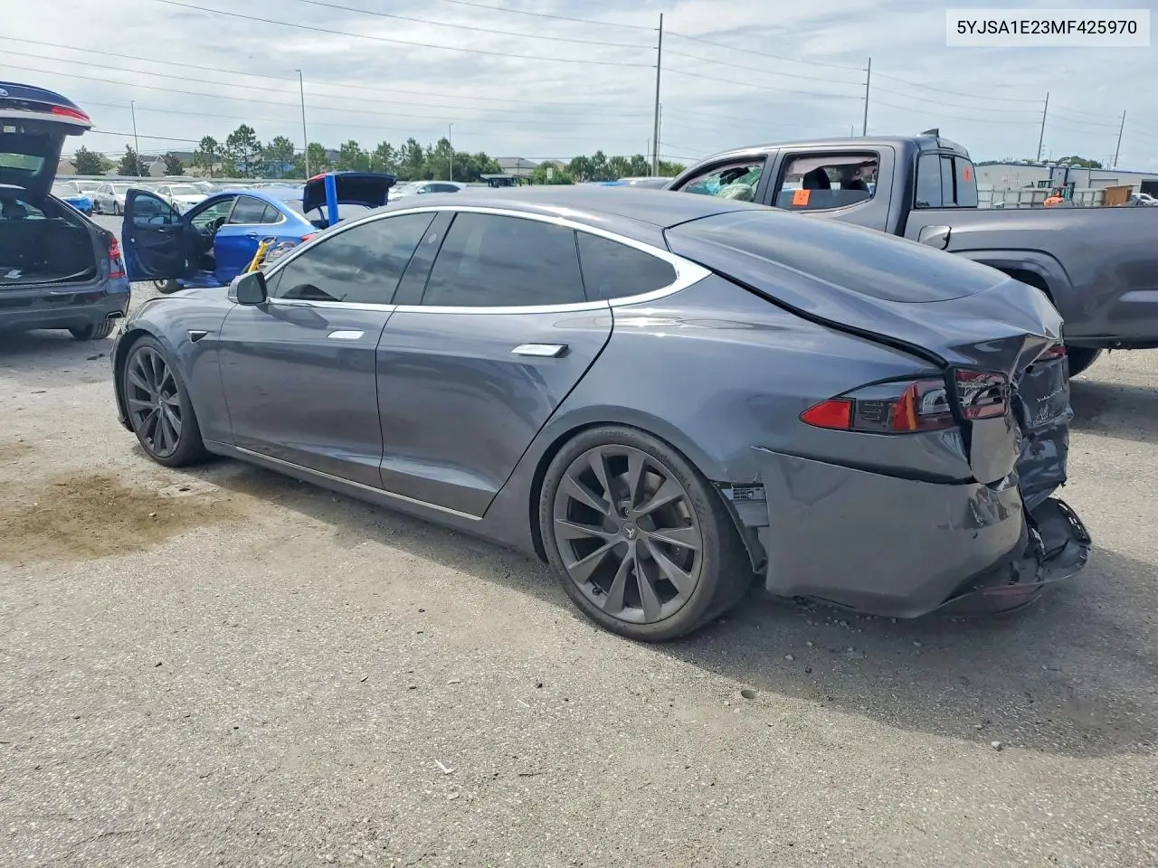 2021 Tesla Model S VIN: 5YJSA1E23MF425970 Lot: 56649046