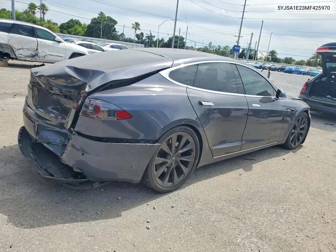 2021 Tesla Model S VIN: 5YJSA1E23MF425970 Lot: 56649046