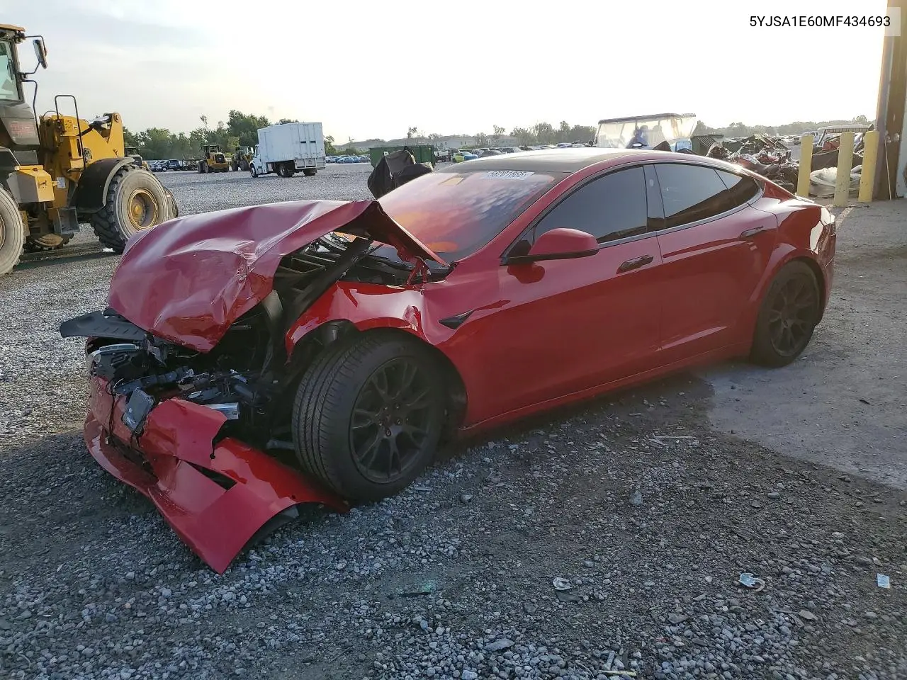 2021 Tesla Model S VIN: 5YJSA1E60MF434693 Lot: 58201666