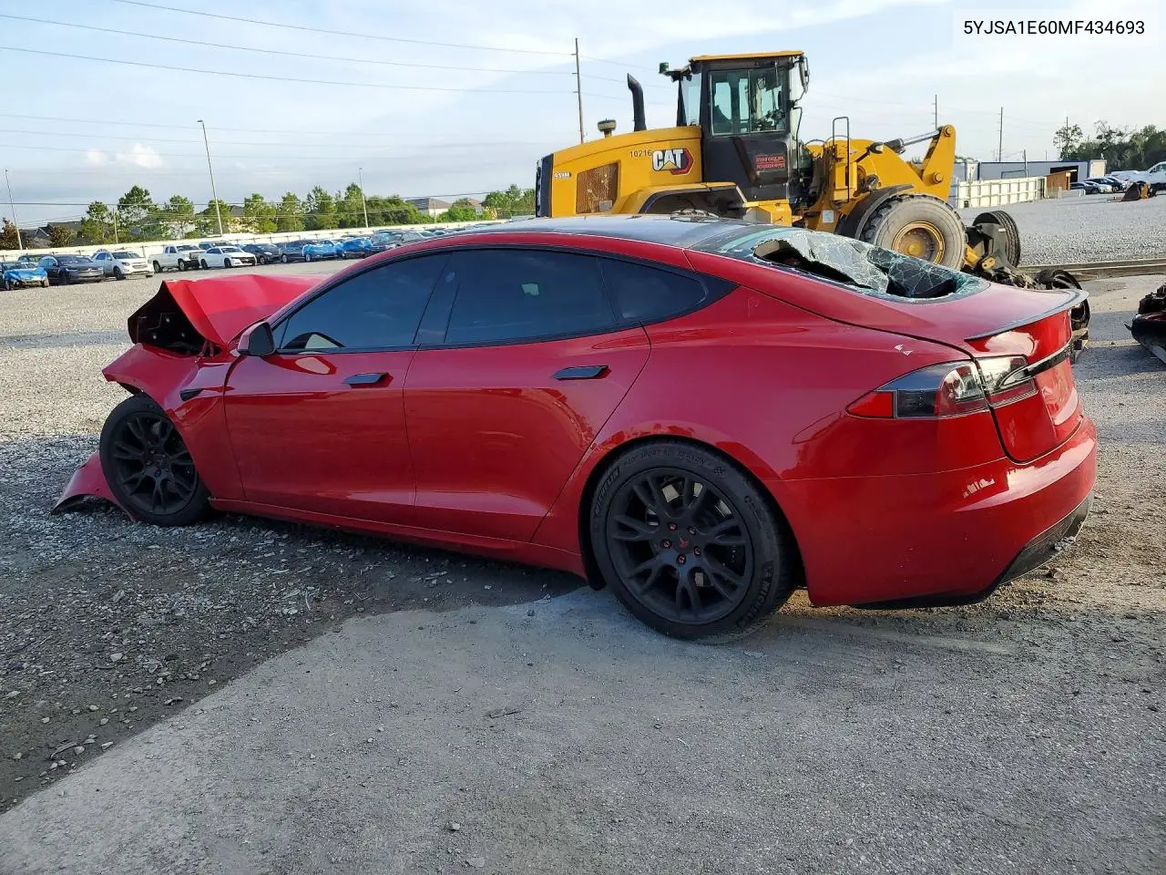 2021 Tesla Model S VIN: 5YJSA1E60MF434693 Lot: 58201666