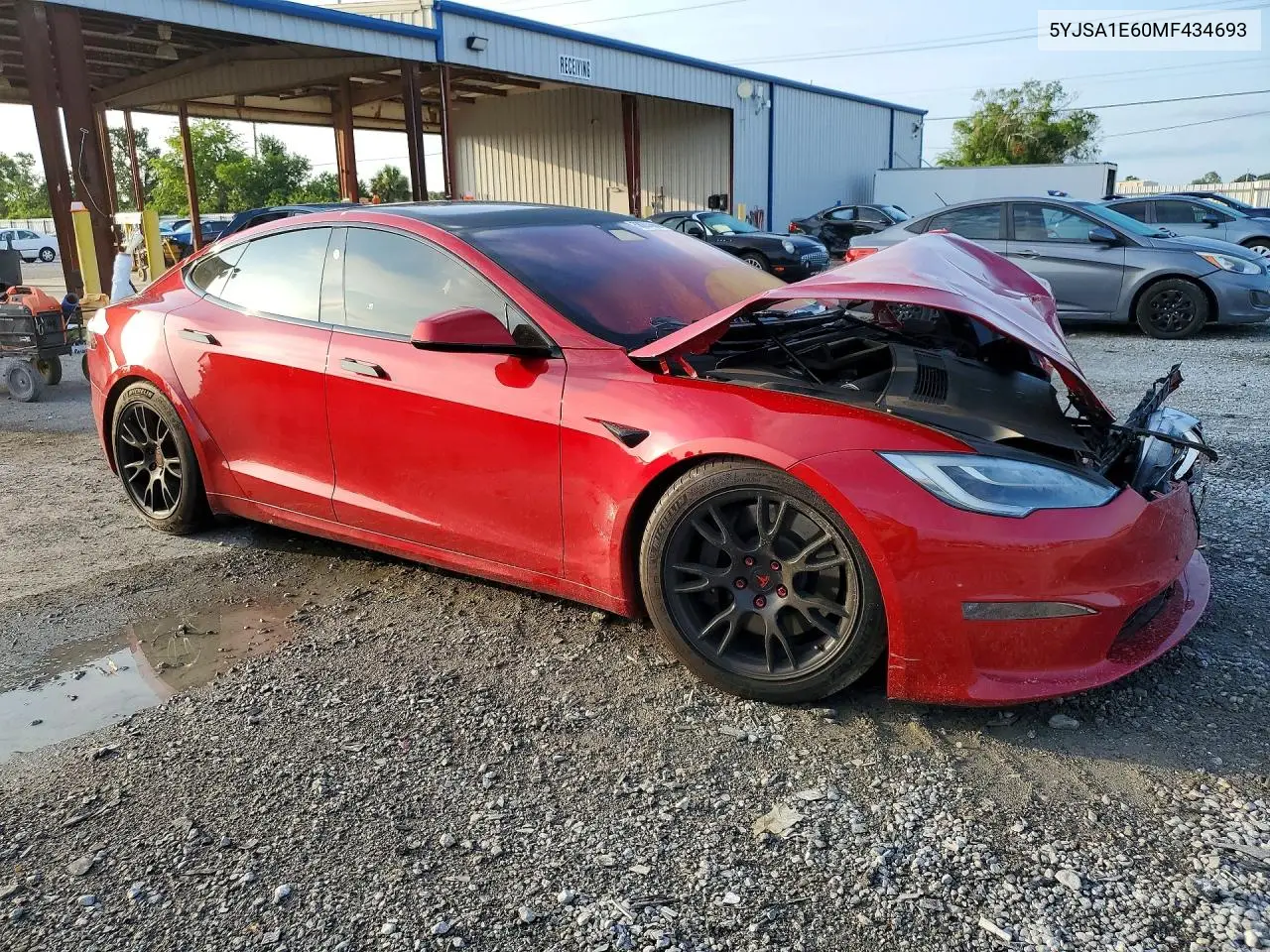2021 Tesla Model S VIN: 5YJSA1E60MF434693 Lot: 58201666