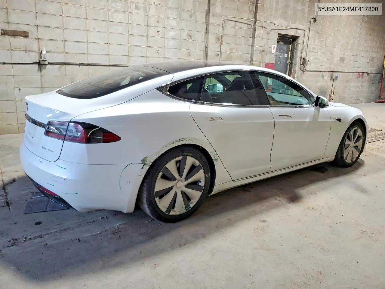 2021 Tesla Model S VIN: 5YJSA1E24MF417800 Lot: 59241786