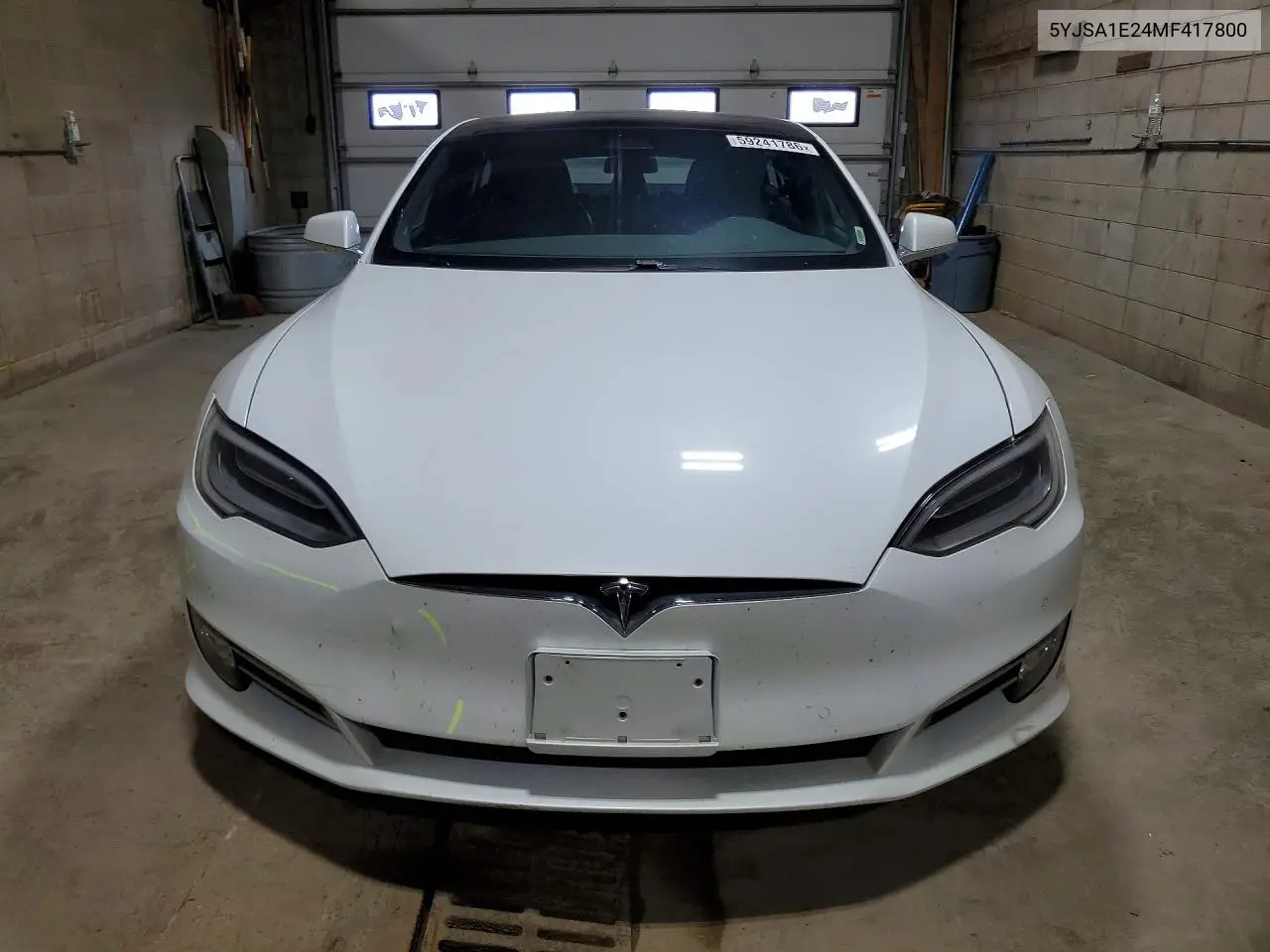 2021 Tesla Model S VIN: 5YJSA1E24MF417800 Lot: 59241786