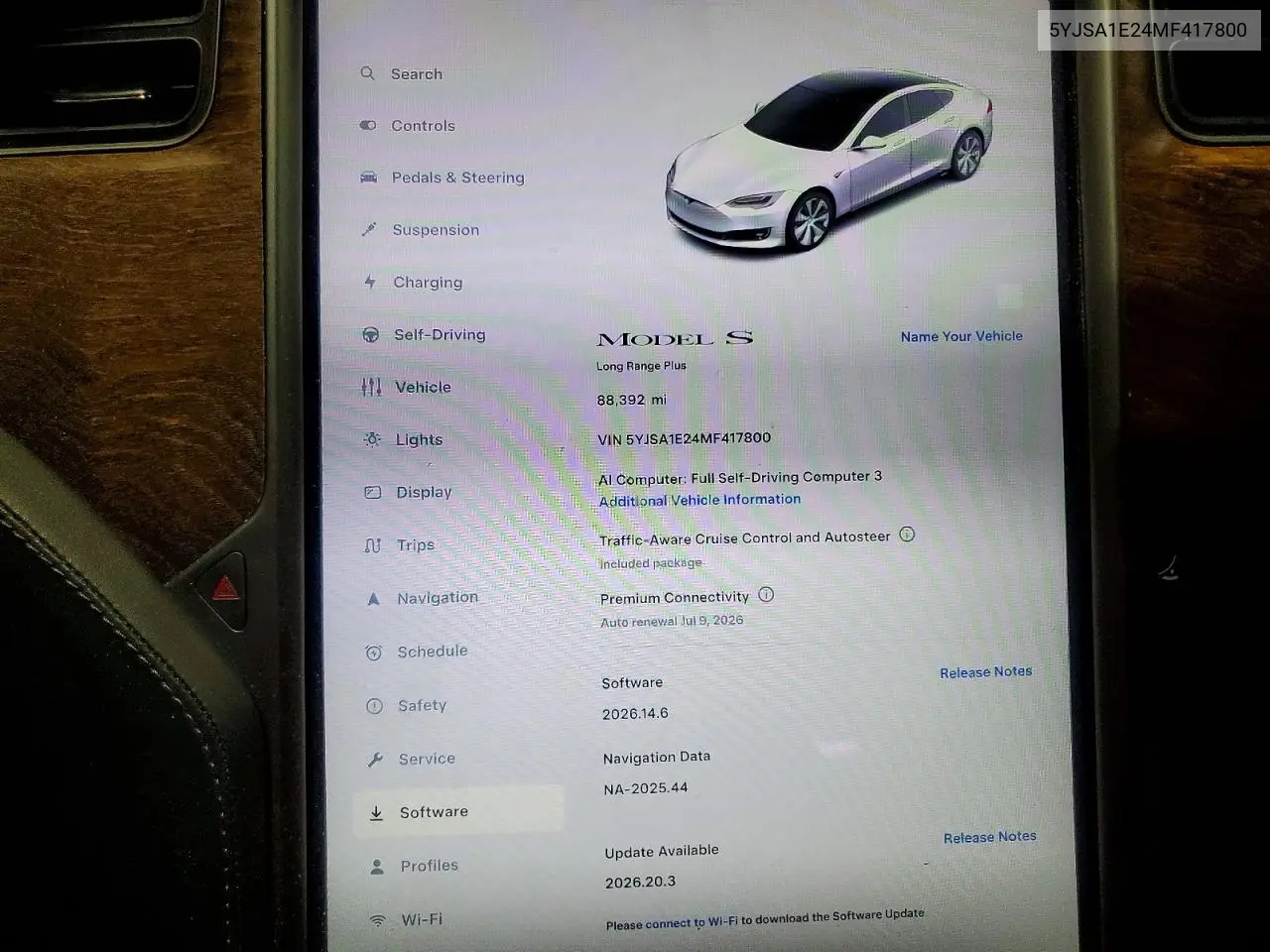 2021 Tesla Model S VIN: 5YJSA1E24MF417800 Lot: 59241786