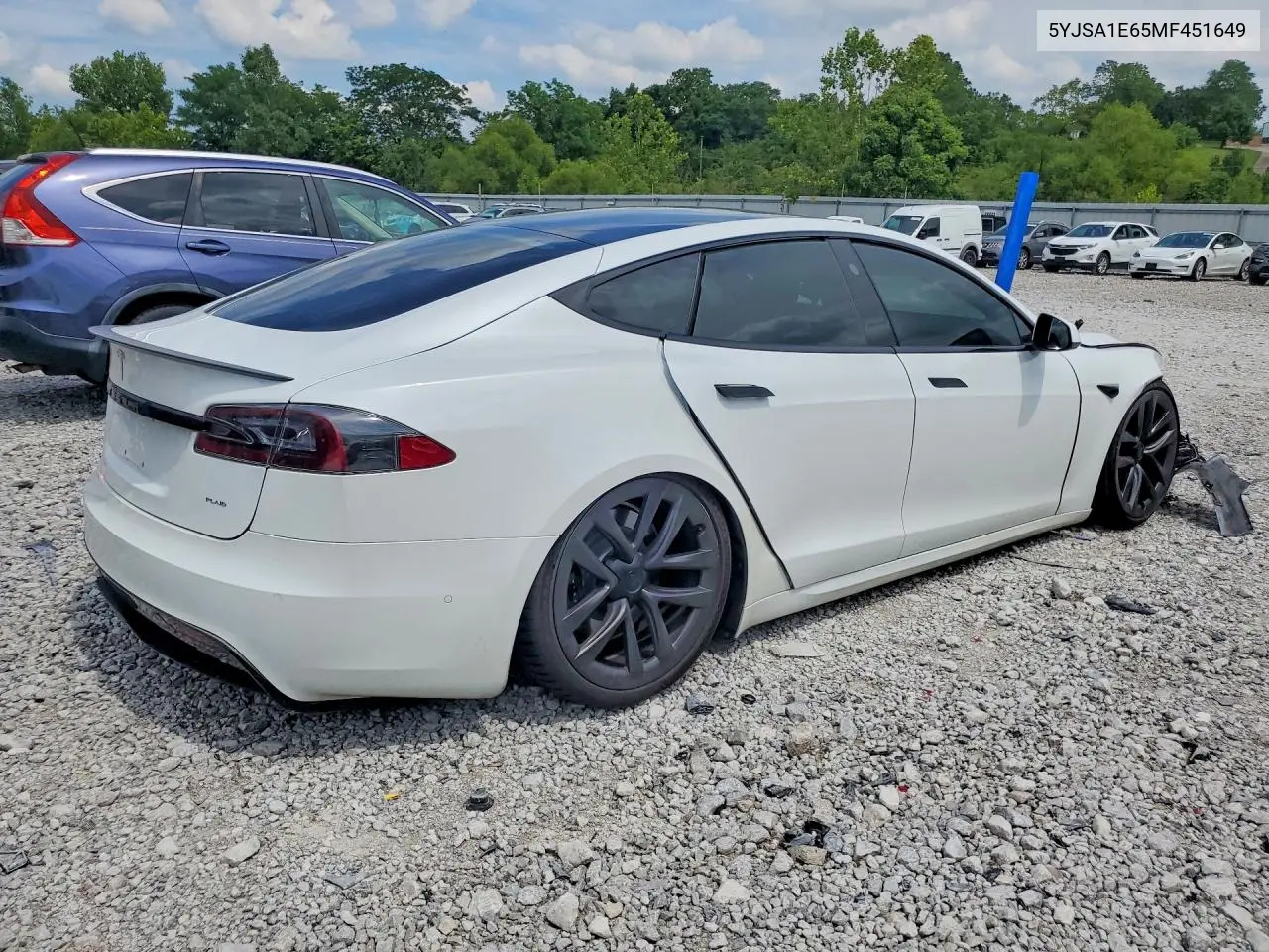 2021 Tesla Model S VIN: 5YJSA1E65MF451649 Lot: 59887786