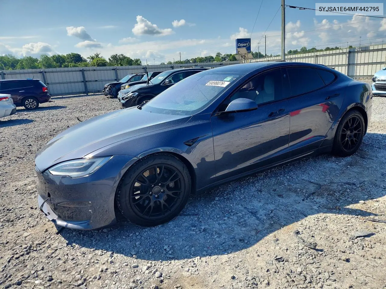 2021 Tesla Model S VIN: 5YJSA1E64MF442795 Lot: 59898076