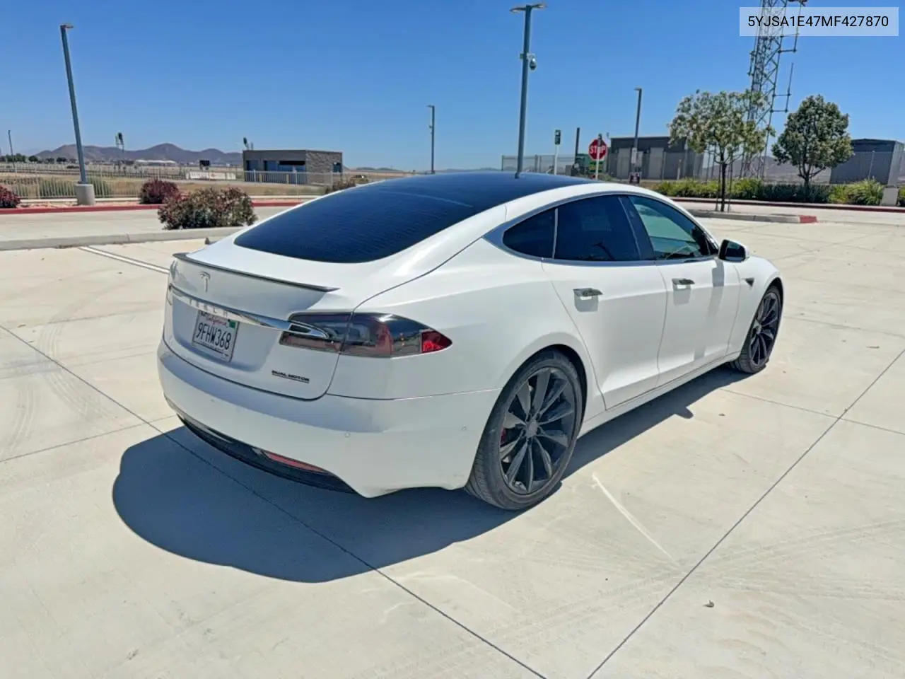 2021 Tesla Model S VIN: 5YJSA1E47MF427870 Lot: 60093726