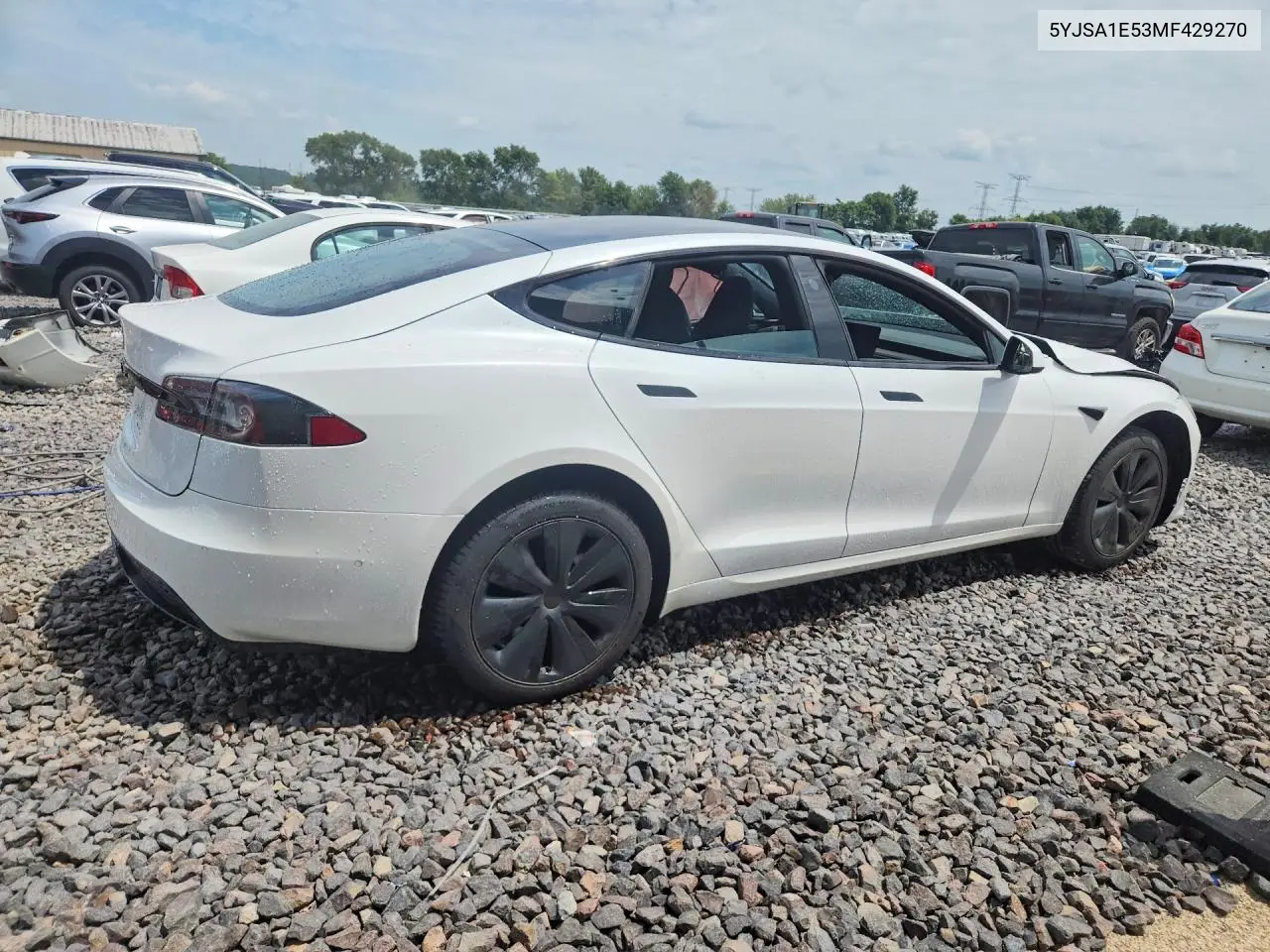 2021 Tesla Model S VIN: 5YJSA1E53MF429270 Lot: 60191356