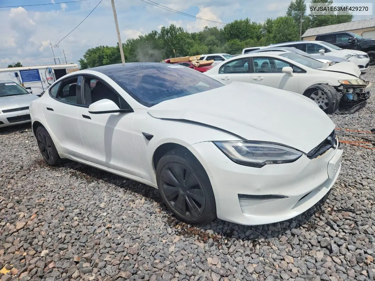 2021 Tesla Model S VIN: 5YJSA1E53MF429270 Lot: 60191356