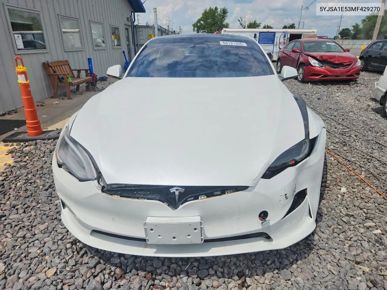 2021 Tesla Model S VIN: 5YJSA1E53MF429270 Lot: 60191356