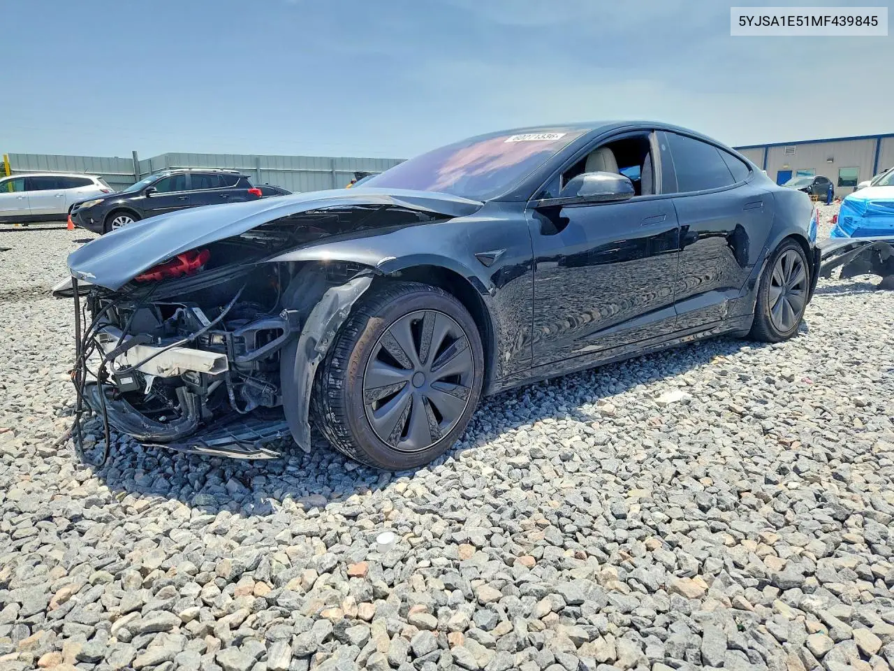 2021 Tesla Model S VIN: 5YJSA1E51MF439845 Lot: 60271336