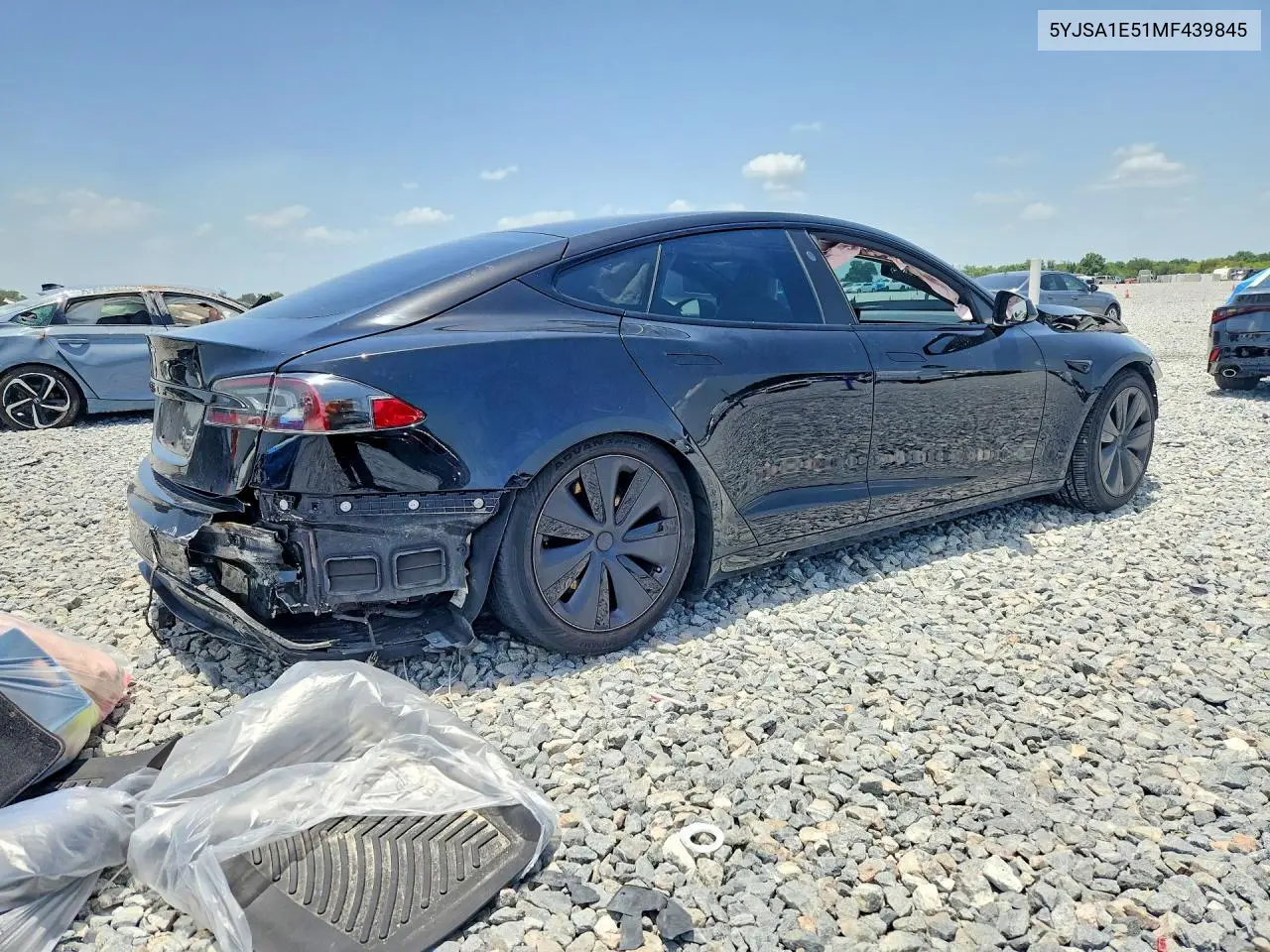2021 Tesla Model S VIN: 5YJSA1E51MF439845 Lot: 60271336