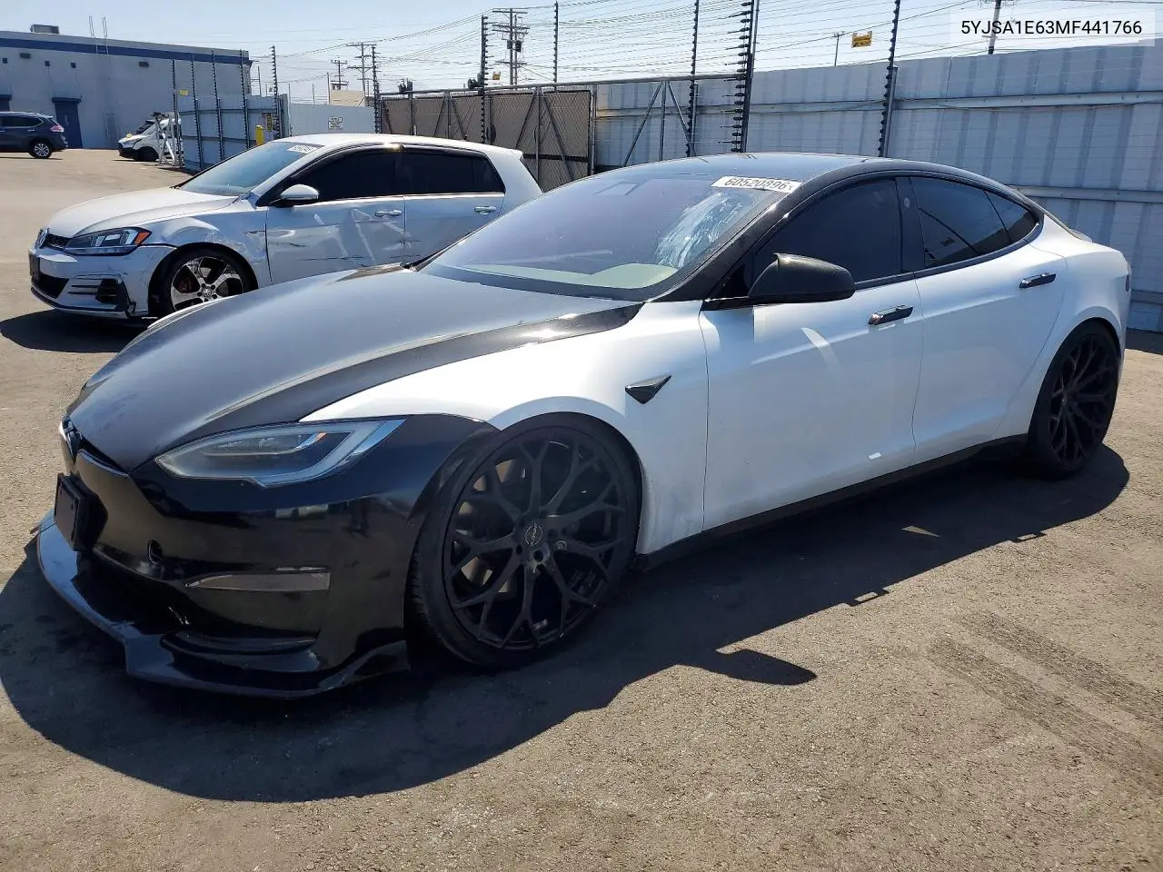 2021 Tesla Model S VIN: 5YJSA1E63MF441766 Lot: 60520896