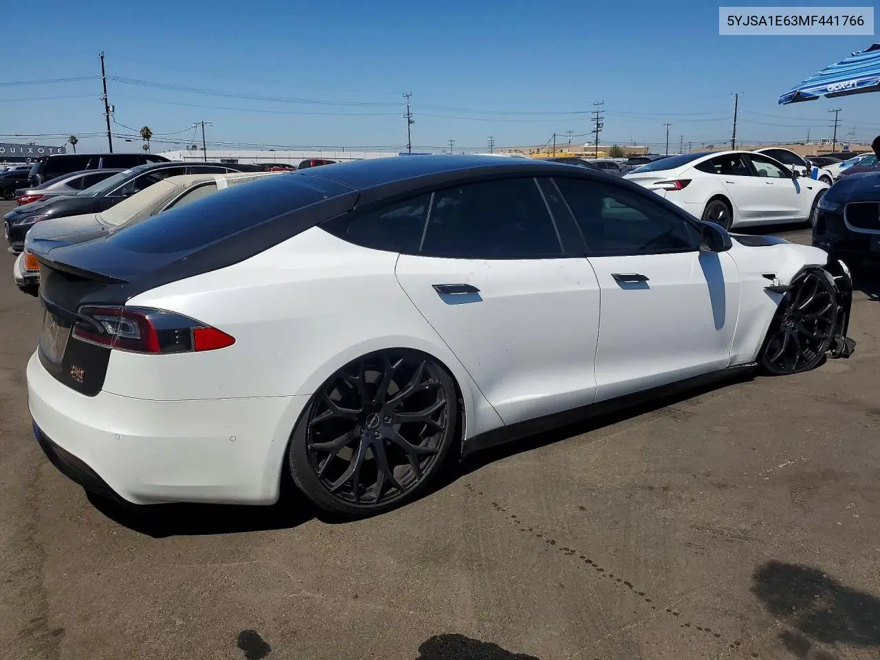 2021 Tesla Model S VIN: 5YJSA1E63MF441766 Lot: 60520896