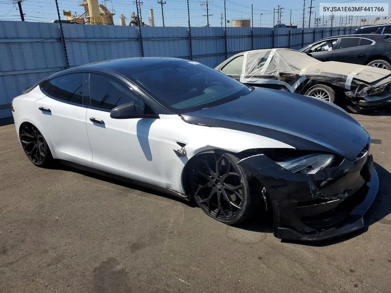 2021 Tesla Model S VIN: 5YJSA1E63MF441766 Lot: 60520896