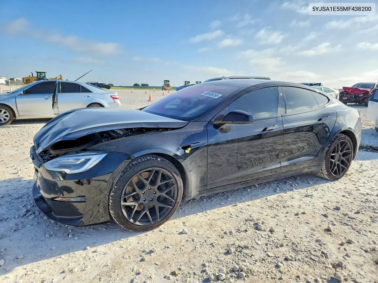 2021 Tesla Model S VIN: 5YJSA1E55MF438200 Lot: 60696656