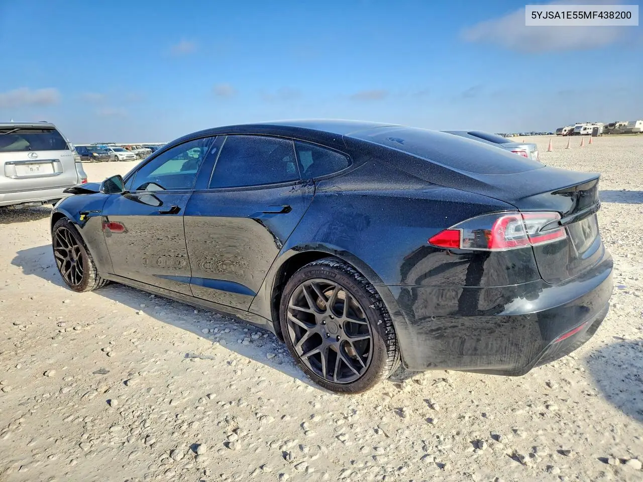 2021 Tesla Model S VIN: 5YJSA1E55MF438200 Lot: 60696656