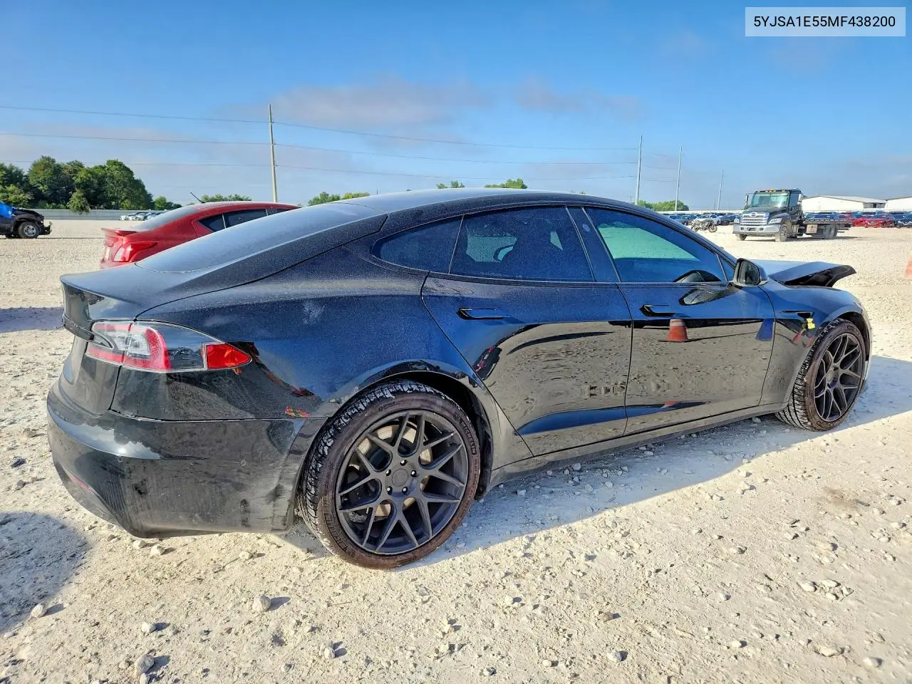 2021 Tesla Model S VIN: 5YJSA1E55MF438200 Lot: 60696656