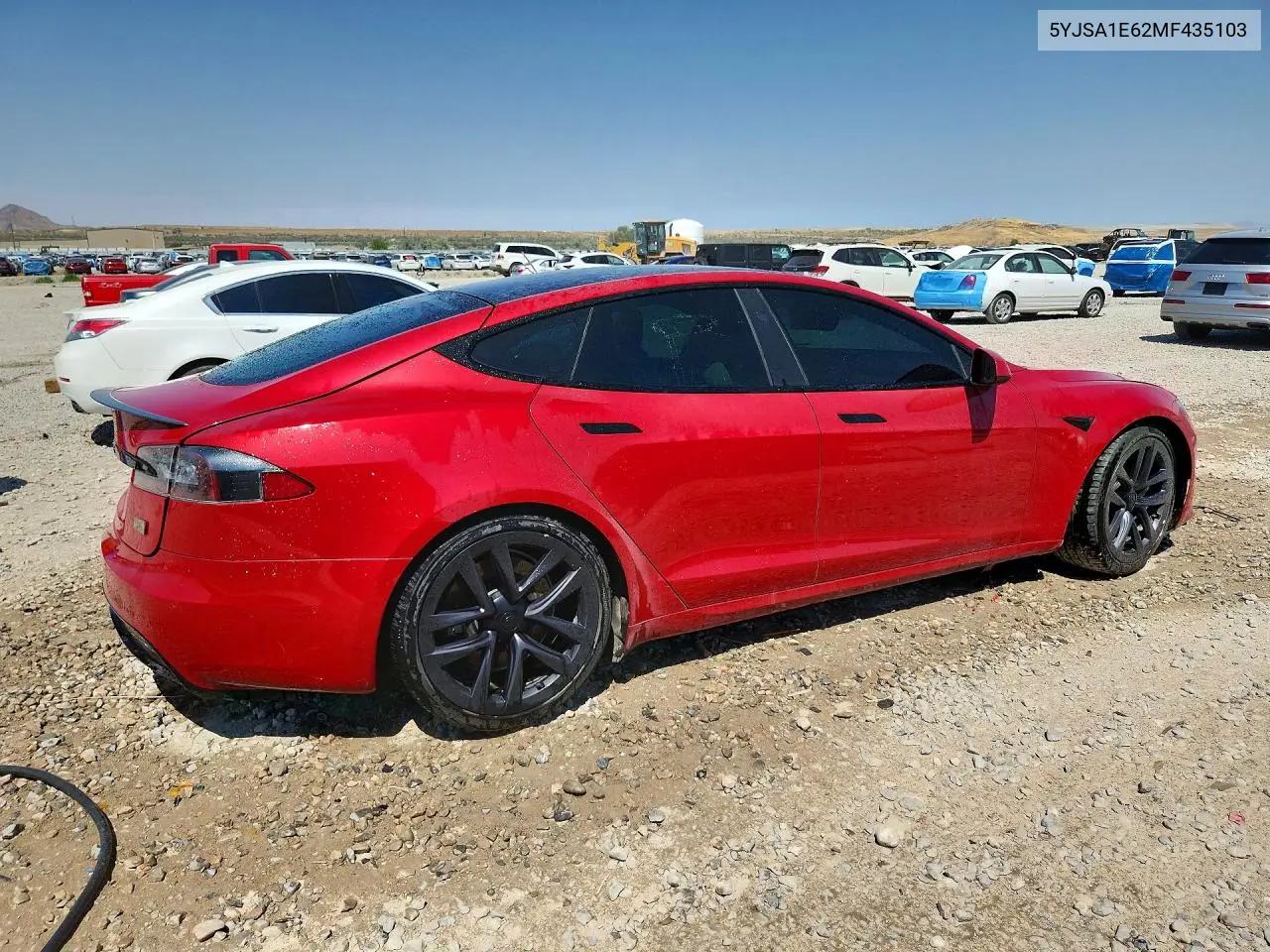 2021 Tesla Model S VIN: 5YJSA1E62MF435103 Lot: 60974726