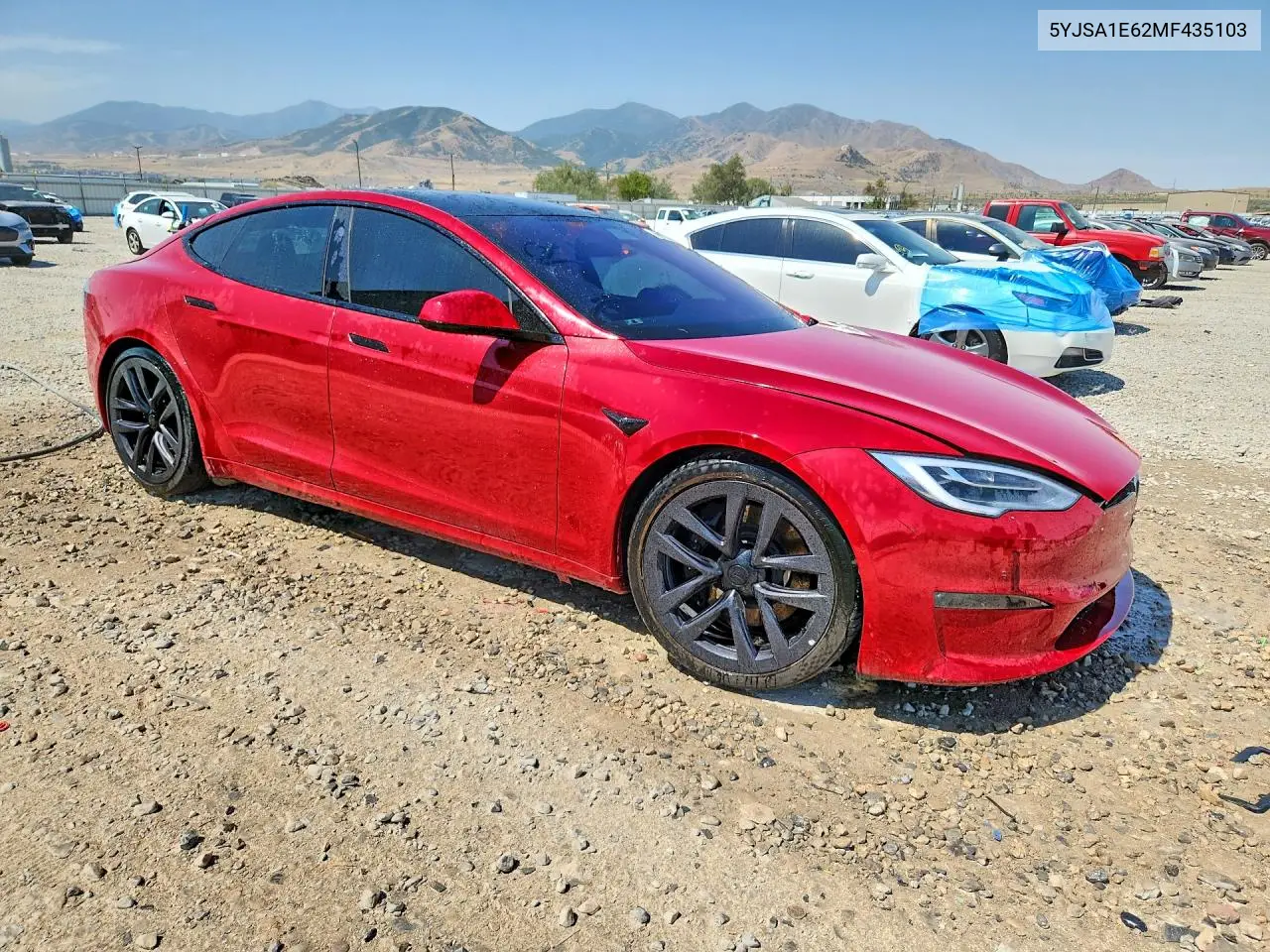 2021 Tesla Model S VIN: 5YJSA1E62MF435103 Lot: 60974726