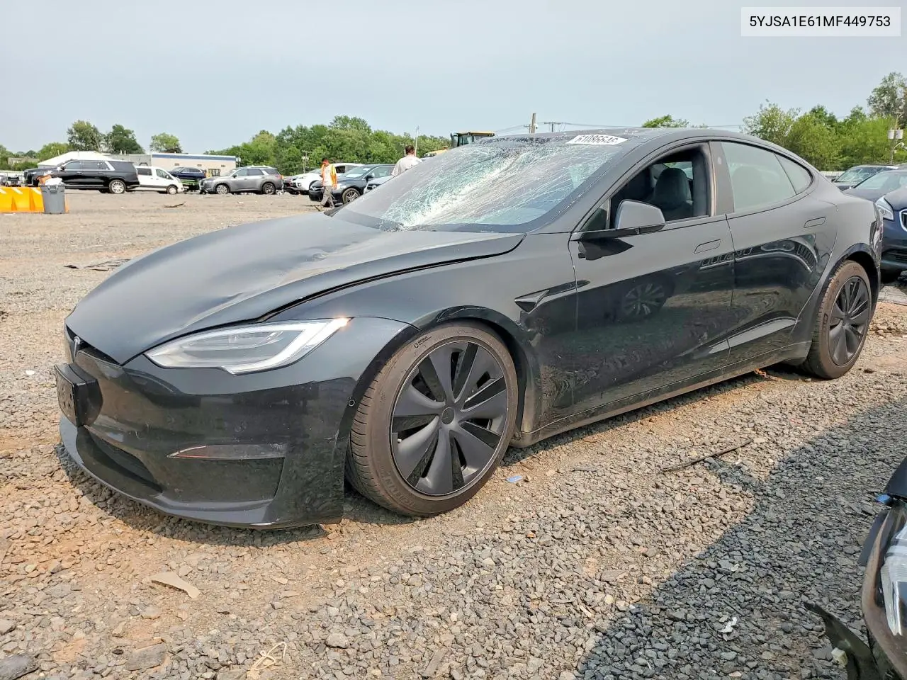 2021 Tesla Model S VIN: 5YJSA1E61MF449753 Lot: 61086646