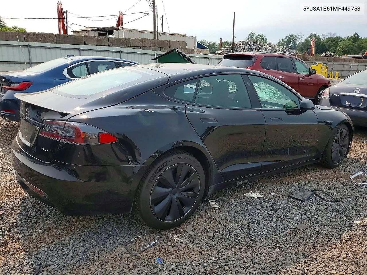2021 Tesla Model S VIN: 5YJSA1E61MF449753 Lot: 61086646