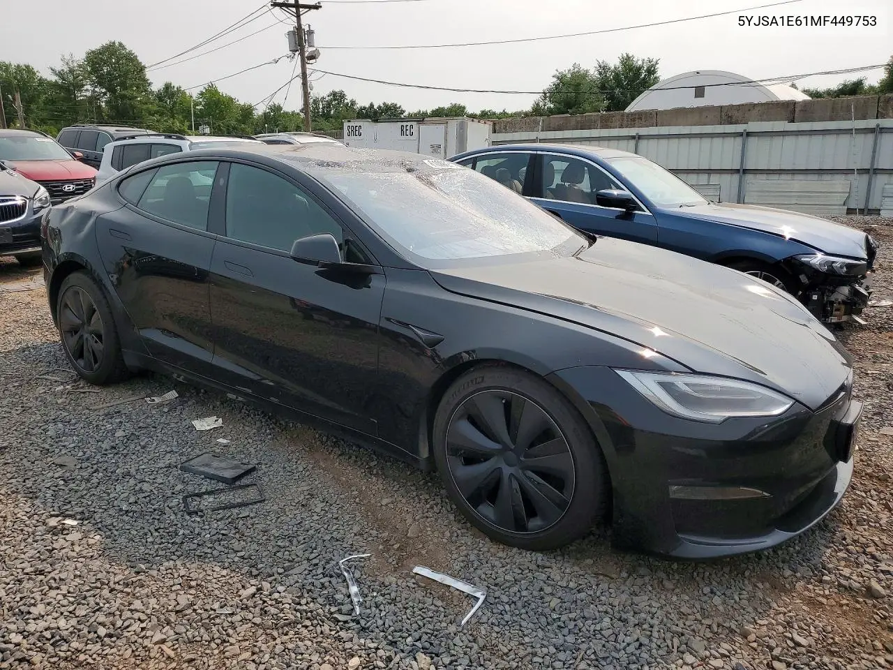 2021 Tesla Model S VIN: 5YJSA1E61MF449753 Lot: 61086646