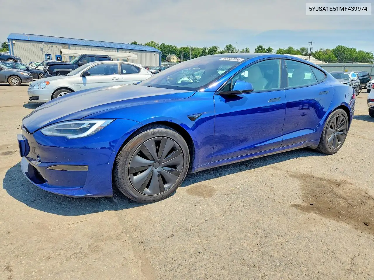 2021 Tesla Model S VIN: 5YJSA1E51MF439974 Lot: 61157086