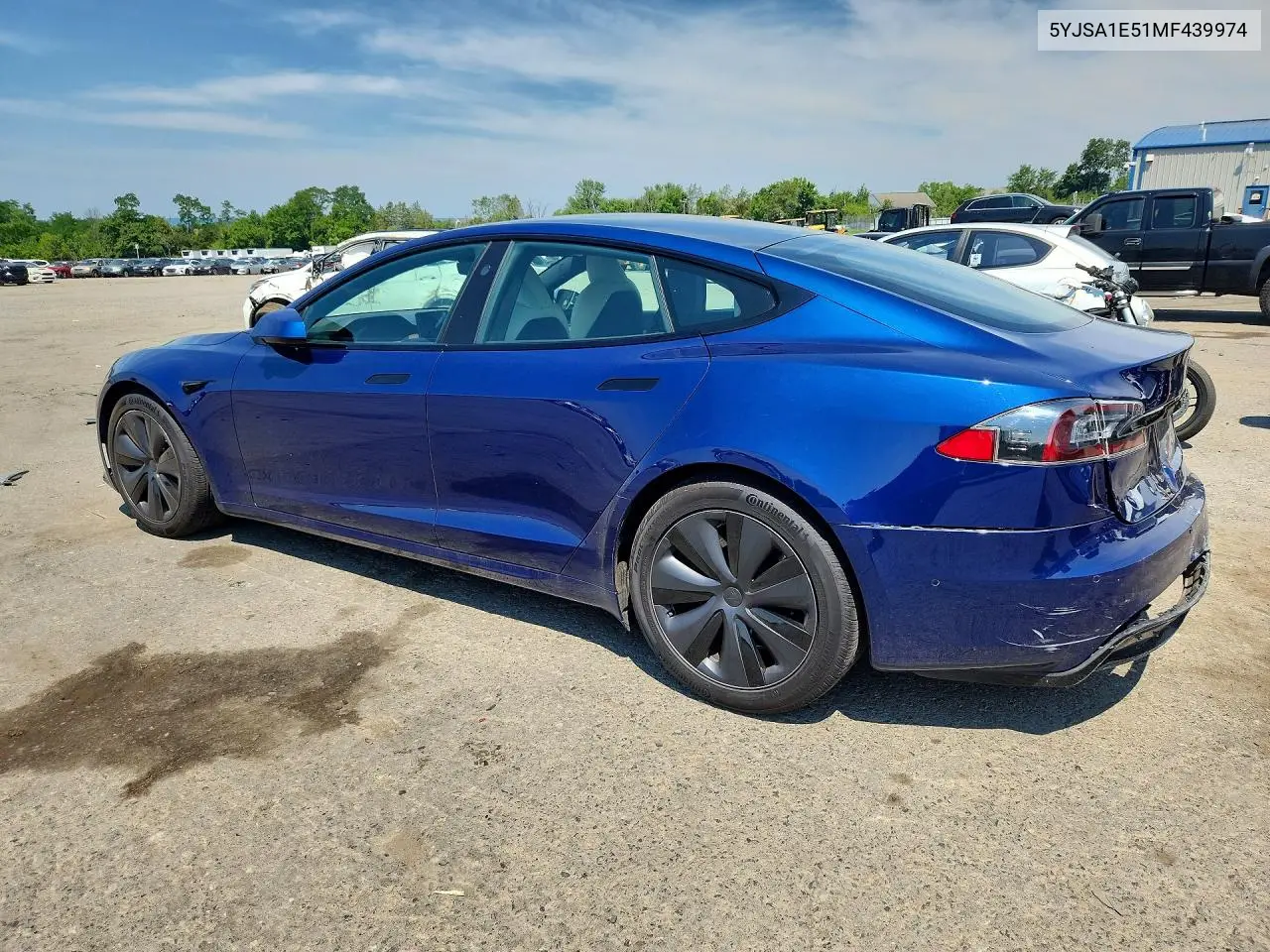 2021 Tesla Model S VIN: 5YJSA1E51MF439974 Lot: 61157086