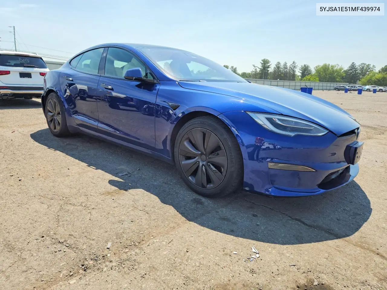 2021 Tesla Model S VIN: 5YJSA1E51MF439974 Lot: 61157086