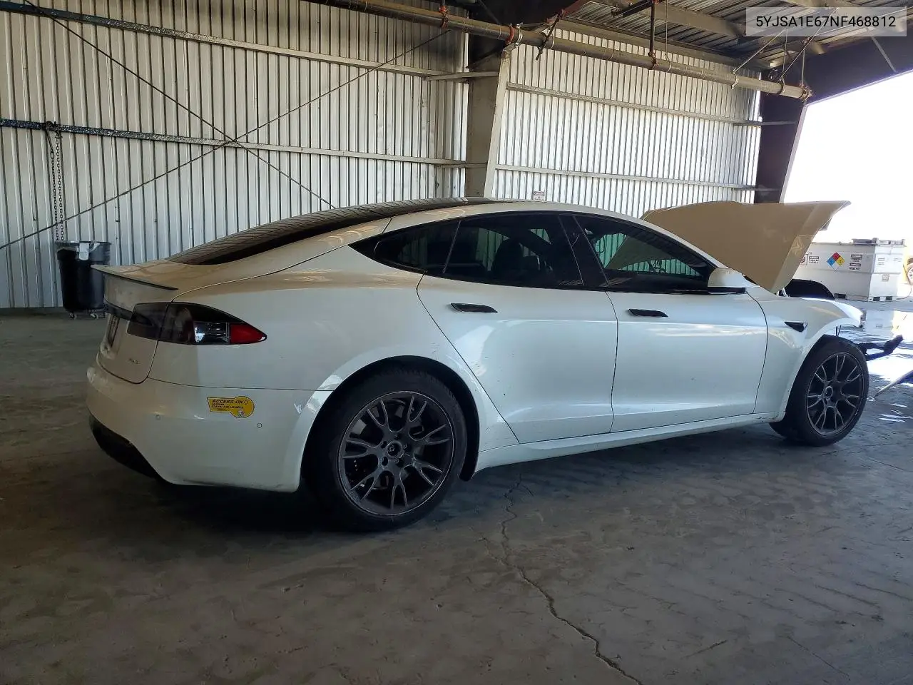 2022 Tesla Model S VIN: 5YJSA1E67NF468812 Lot: 47048196