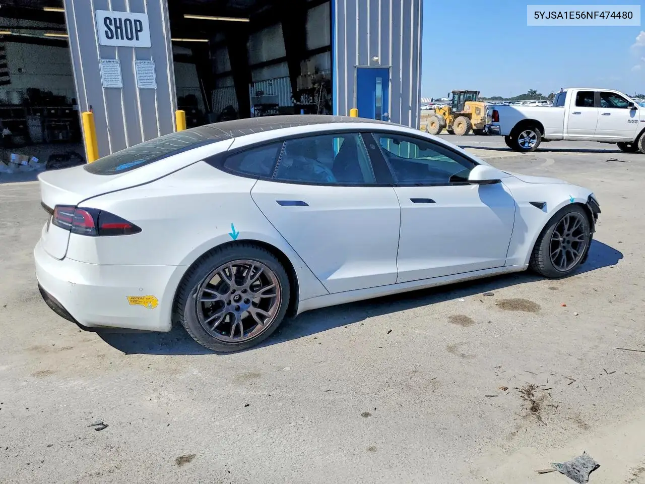 2022 Tesla Model S VIN: 5YJSA1E56NF474480 Lot: 56617426