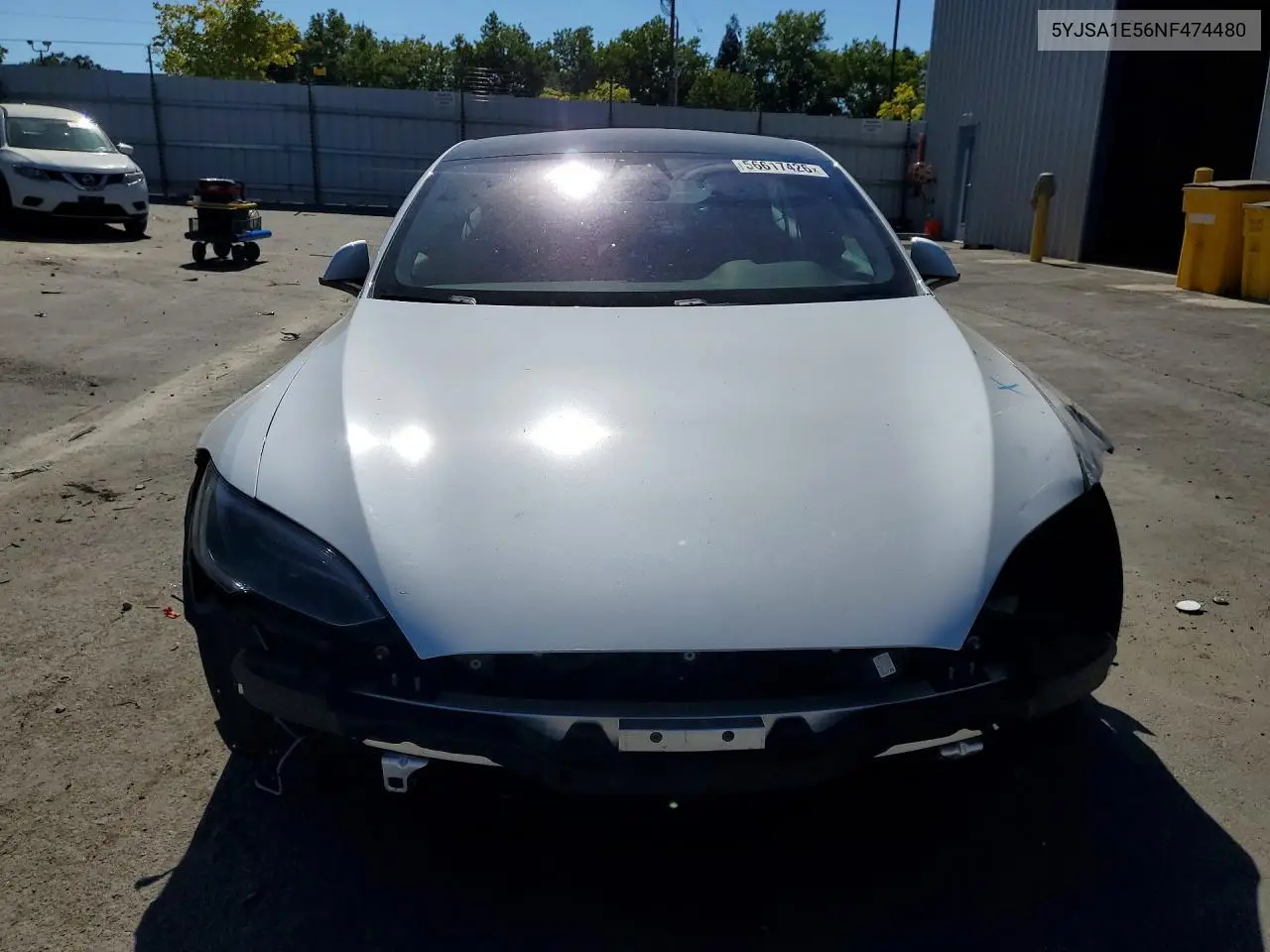 2022 Tesla Model S VIN: 5YJSA1E56NF474480 Lot: 56617426