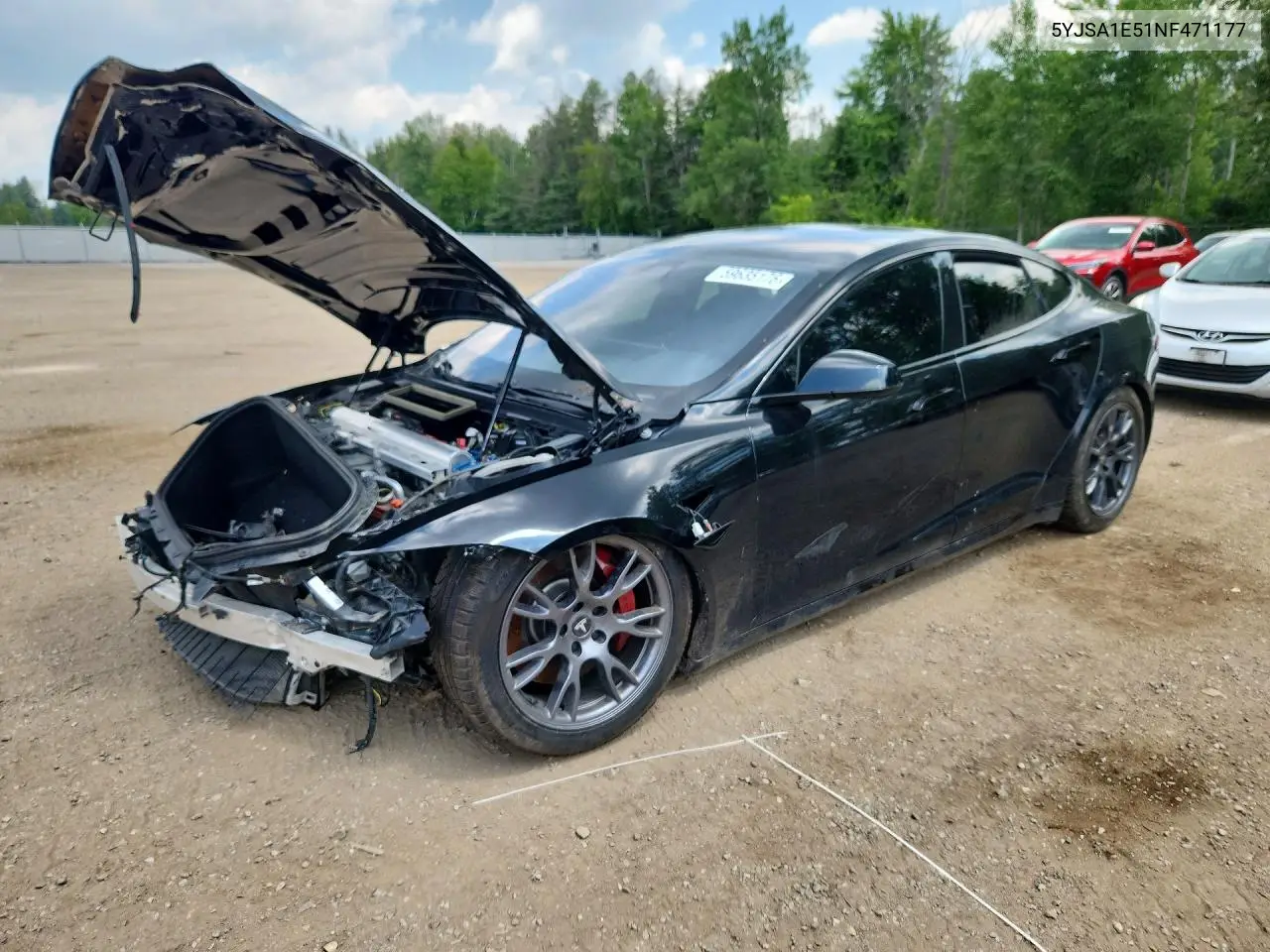 2022 Tesla Model S VIN: 5YJSA1E51NF471177 Lot: 59635176