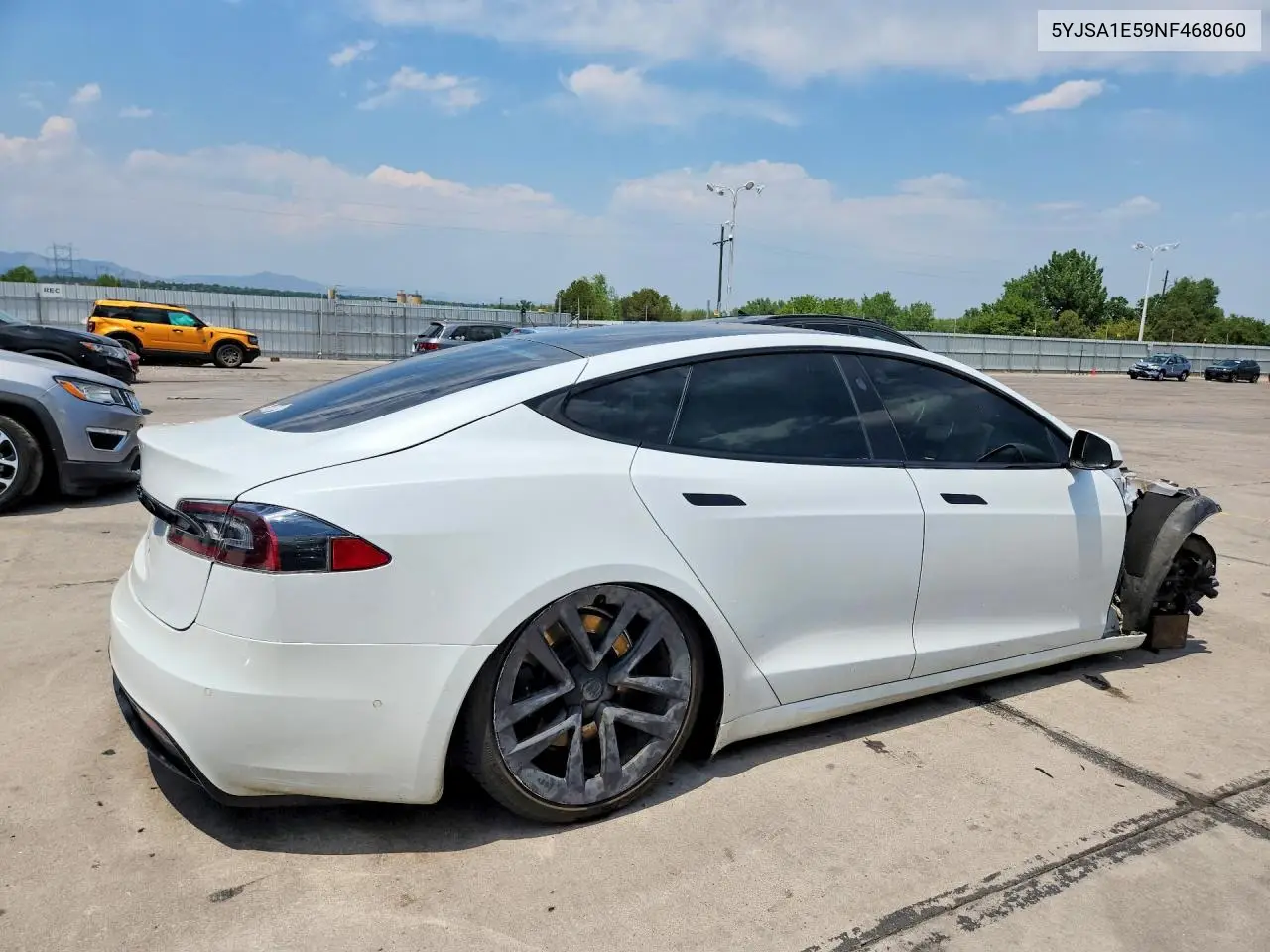 2022 Tesla Model S VIN: 5YJSA1E59NF468060 Lot: 59673396