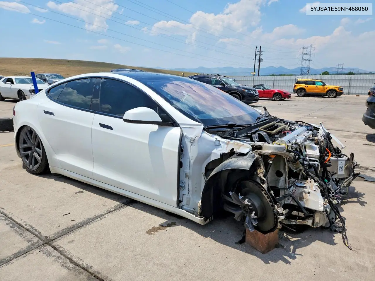 2022 Tesla Model S VIN: 5YJSA1E59NF468060 Lot: 59673396