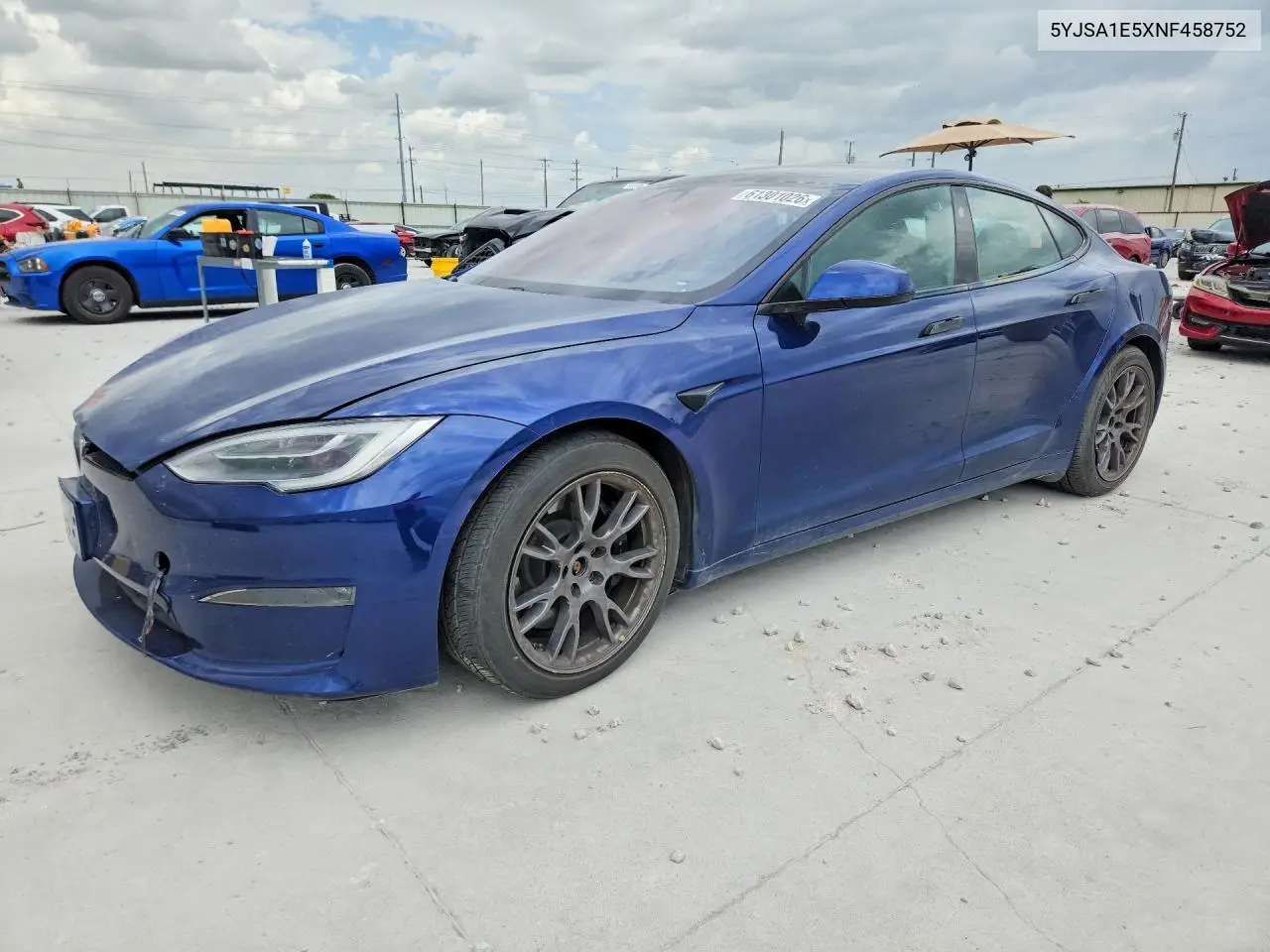 2022 Tesla Model S VIN: 5YJSA1E5XNF458752 Lot: 61301026